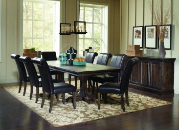 Weber 107281 Dining Table in Smokey Black - Coaster w/Options [CRDS-107281-107282 Weber]