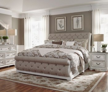 Magnolia Manor Bedroom 244 Antique White by Liberty [SFLTBS-244-Magnolia-Manor Sleigh]