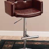 120348 Adjustable Bar Stool Set of 2 in Brown by Coaster