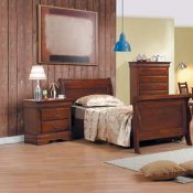 Modern Cherry Finish Kid's Bedroom Set