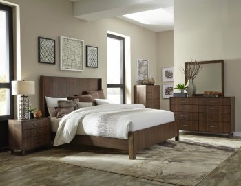 Gulfton Bedroom Set 1779 in Walnut by Homelegance w/Options [HEBS-1779-Gulfton]