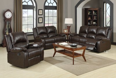 Boston Motion Sofa & Loveseat 600971 Brown by Coaster w/Options