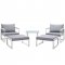 Fortuna 5Pc Patio Sectional Set by Modway Choice of Color