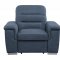 Alfio Sectional Sofa Sleeper Bed 9808BUE in Blue by Homelegance