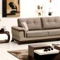 Vento Sectional Sofa Bed in Light Coffee Microfiber by Rain