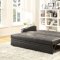 Marcelo Lounger 4838 in Black Bi-cast Vinyl by Homelegance