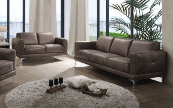 Reagan Sofa 55080 in Brown Stone Polished Microfiber by Acme [AMS-55080-Reagan]