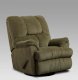 Olive Fabric Modern Elegant Swivel Rocker Recliner