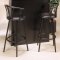 Satin Black Color Finish Contemporary Bar Table