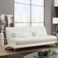 Sherri Sofa & Loveseat CM6413WH in White Leatherette w/Options