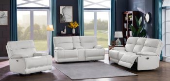 Stanford Power Motion Sofa 650227P in Off-White by Coaster [CRS-650227P Stanford]