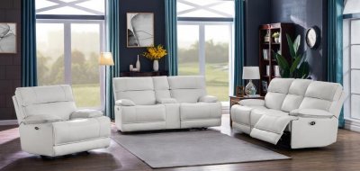 Stanford Power Motion Sofa 650227P in Off-White by Coaster