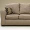 Camel Microfiber Modern Sofa & Loveseat Set w/Large Flared Arms