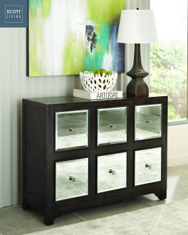 Scott Living Accent Cabinet in Rustic Brown 950776 by Coaster