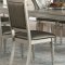 F2432 Dining Set 5Pc in Silver Finish by Boss w/ F1705 Chairs