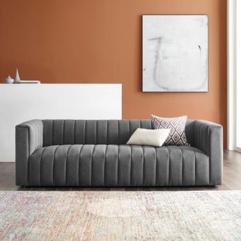 Reflection Sofa in Charcoal Fabric by Modway [MWS-3881 Reflection Charcoal]