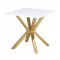 Visalia Coffee Table 3Pc Set 710218 White & Gold by Coaster