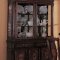 Distressed Walnut Finish Dining Room W/Detailed Moldings