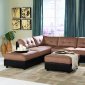 Claude Modular Sectional Sofa 7Pc Brown Microfiber by Coaster