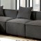 Langdon Sectional Sofa CM6037GY in Gray Fabric w/Options