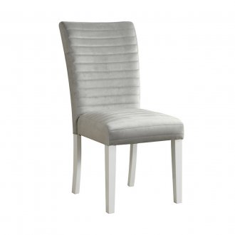 D1903DC Dining Chair Set of 4 in Light Grey Velvet by Global