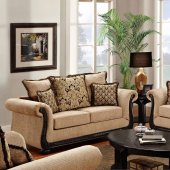 60001 Sofa in Taupe Chenille Fabric w/Options