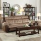 Chai Recliner Sofa 9980 in Dark Brown & Brown by Homelegance