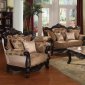 Jessica Black Traditional Sofa in Fabric w/Optional Items