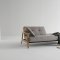 Splitback Sofa Bed in Gray w/Frej Arms by Innovation w/Options