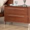 5 Piece Walnut Finish Contemporary Bedroom Set