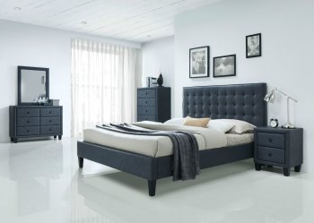 Saveria Bedroom Set 5Pc 25660 in 2-Tone Gray by Acme w/Options [AMBS-25660 Saveria]