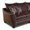 Java Fabric Modern Sofa & Loveseat Set w/White Lines & Options