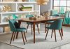 Malone 5Pc Dining Set 105351 in Dark Walnut by Coaster w/Options