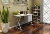 KD18 Modern Office Desk by J&M in White Gloss