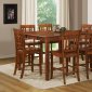 Medium Brown Cherry Modern Counter Height Dining Table w/Options