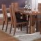 Matt Walnut Finish Modern Dining Table w/Optional Items