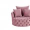 Zunyas Accent Chair AC00291 in Pink Velvet by Acme w/Swivel