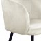 Louise Dining Chair 733 Set of 2 Cream Velvet Fabric by Meridian