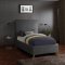 Jasmine Bed in Grey Velvet Fabric by Meridian w/Options