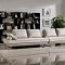 Bergamo Sectional Sofa in Beige Fabric by ESF