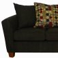 Truffle Fabric Contemporary Sofa & Loveseat Set w/Options