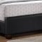 B120 Upholstered Bed in Black Leatherette