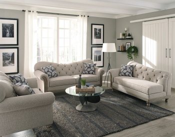 Gilmore Sofa 508541 in Grey Chenille Fabric by Coaster w/Options [CRS-508541-Gilmore]