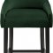 Demi Counter Stool 724 Set of 2 Green Velvet Fabric by Meridian