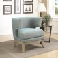 902558 Accent Chair in Blue Chenille Fabric by Coaster