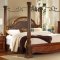 Rich Cherry Traditional Bedroom w/Carving Details & Marble Tops