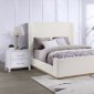 Nala Upholstered Bed 302046 in Cream Boucle by Coaster