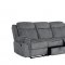 Zubaida Motion Sofa 55025 in Gray Velvet by Acme w/Options