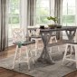 Amsonia 7Pc Counter Ht Dinette Set 5602-36 Gray & Antique White