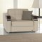 Caprio Loveseat Bed in Beige Bonded Leather w/Optional Chair Bed